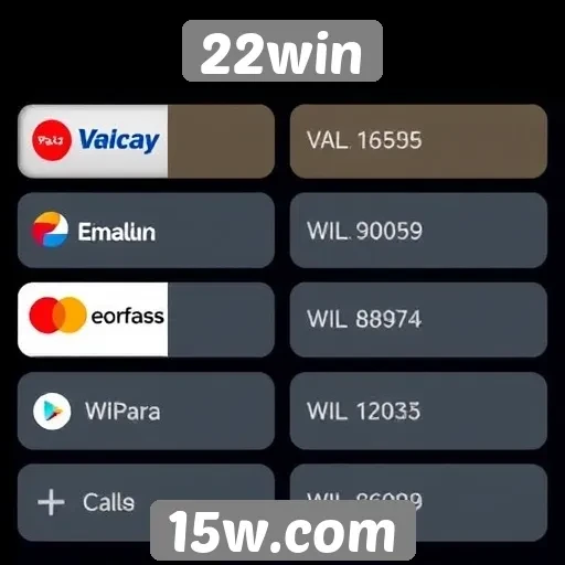 Explorando os métodos de pagamento do 22win